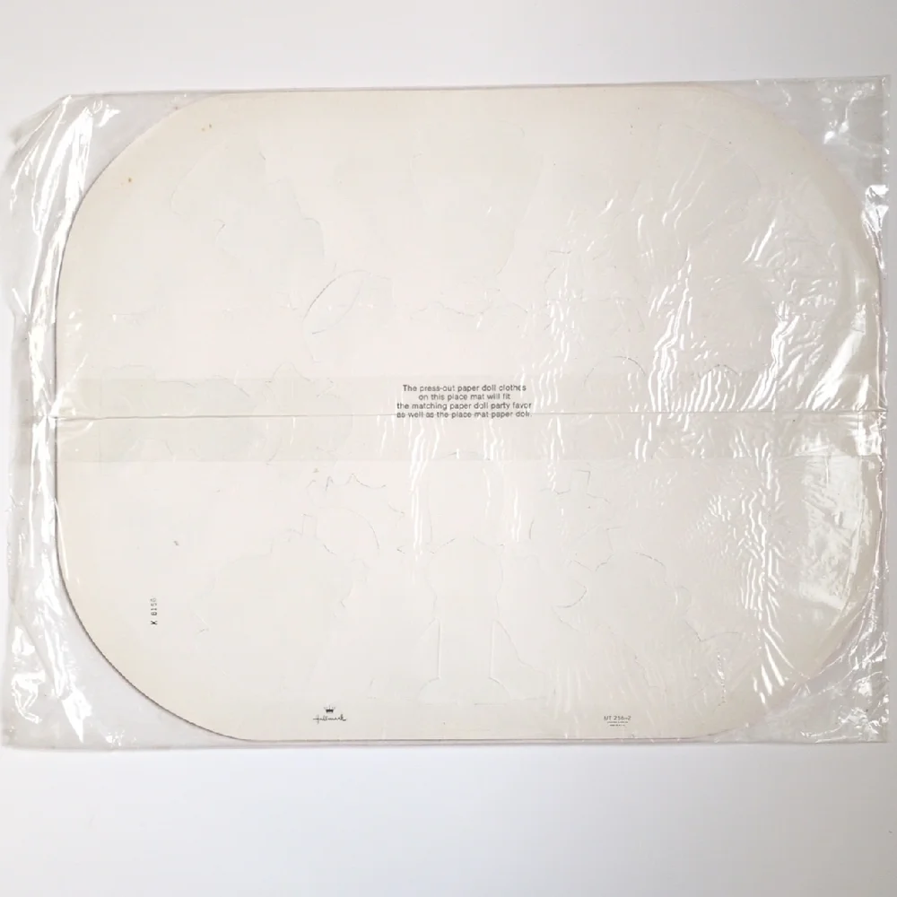 NEW Vtg 70s Hallmark‎ Paper Doll Punch Out Activity Birthday Placemats